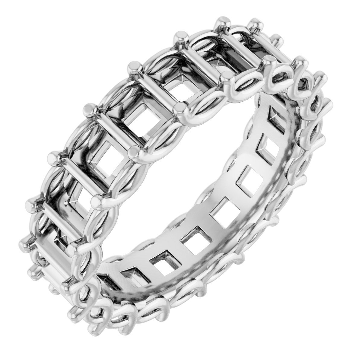 Sculptural Eternity Band