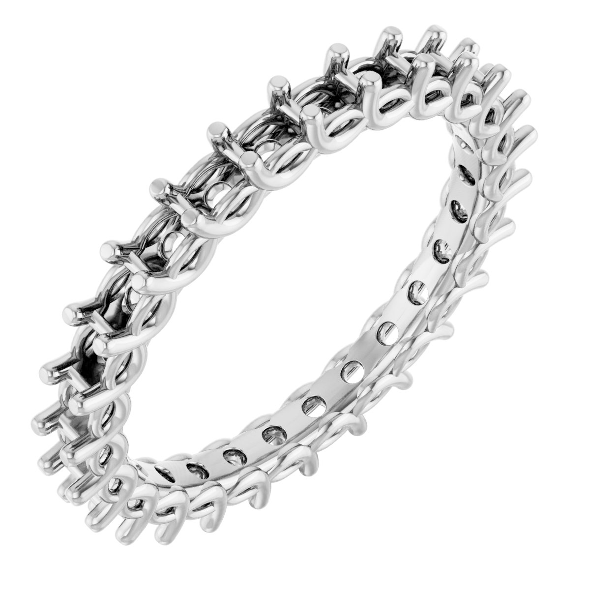 Sculptural Eternity Band