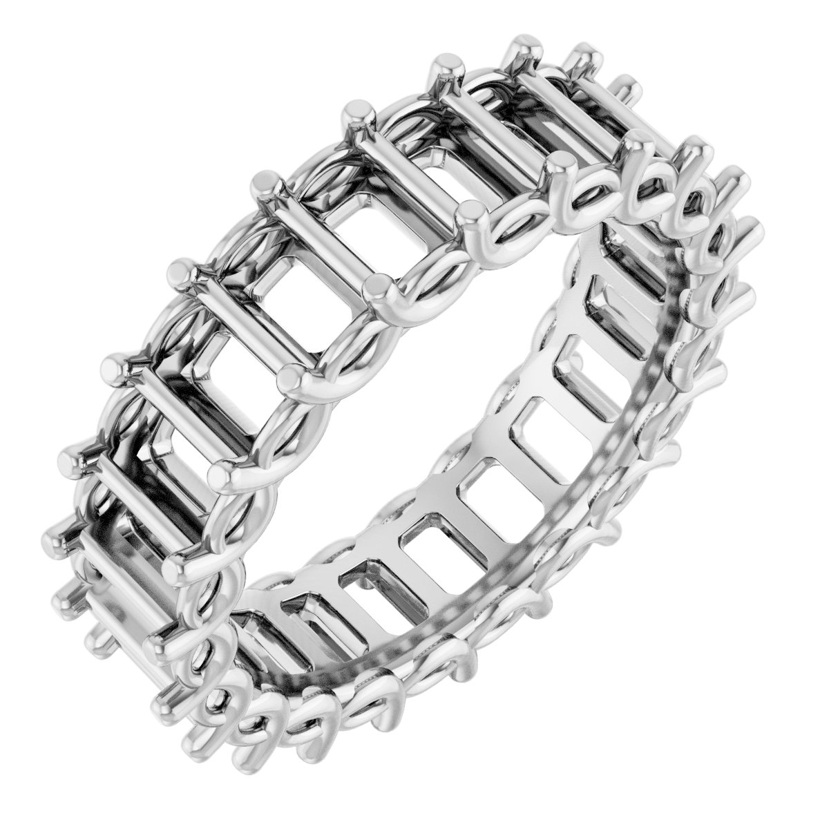 Sculptural Eternity Band