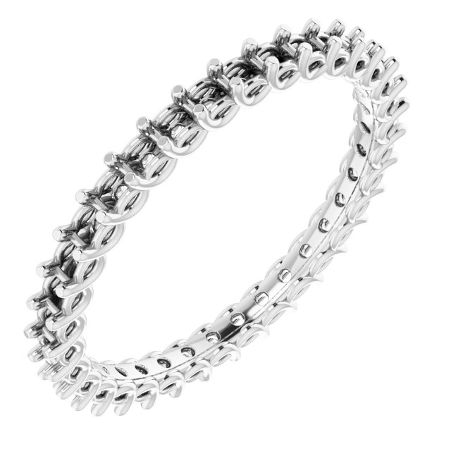 Sculptural Eternity Band
