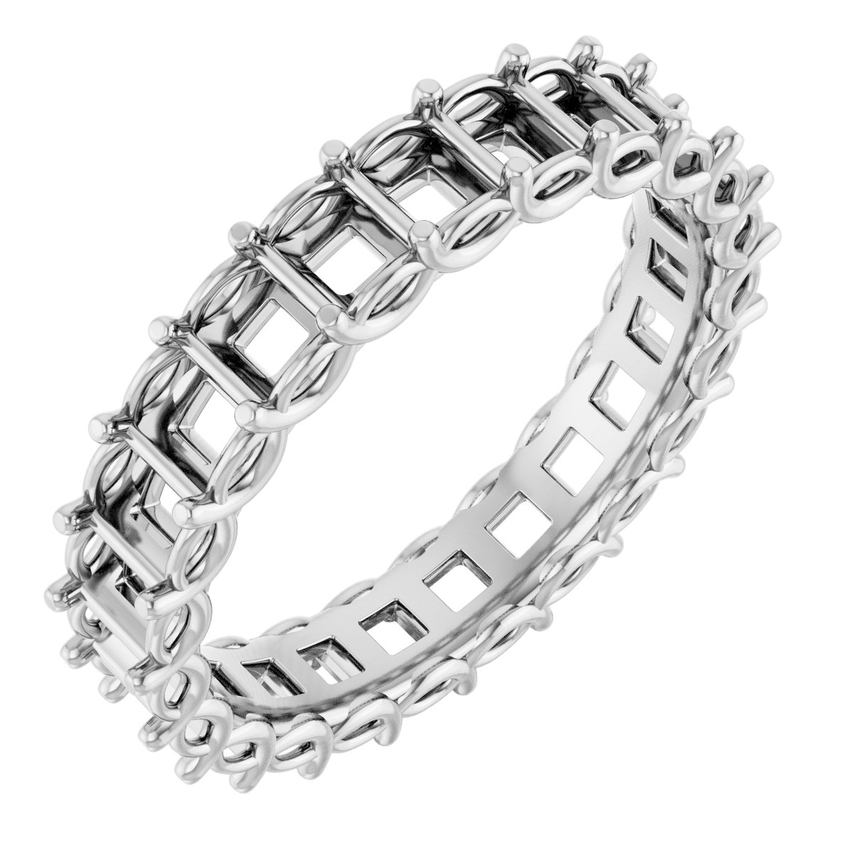 Sculptural Eternity Band