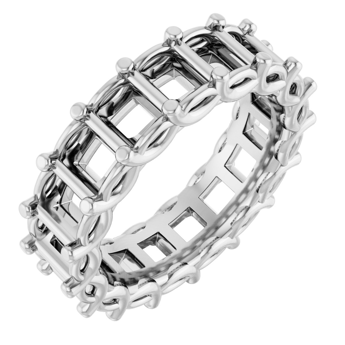 Sculptural Eternity Band