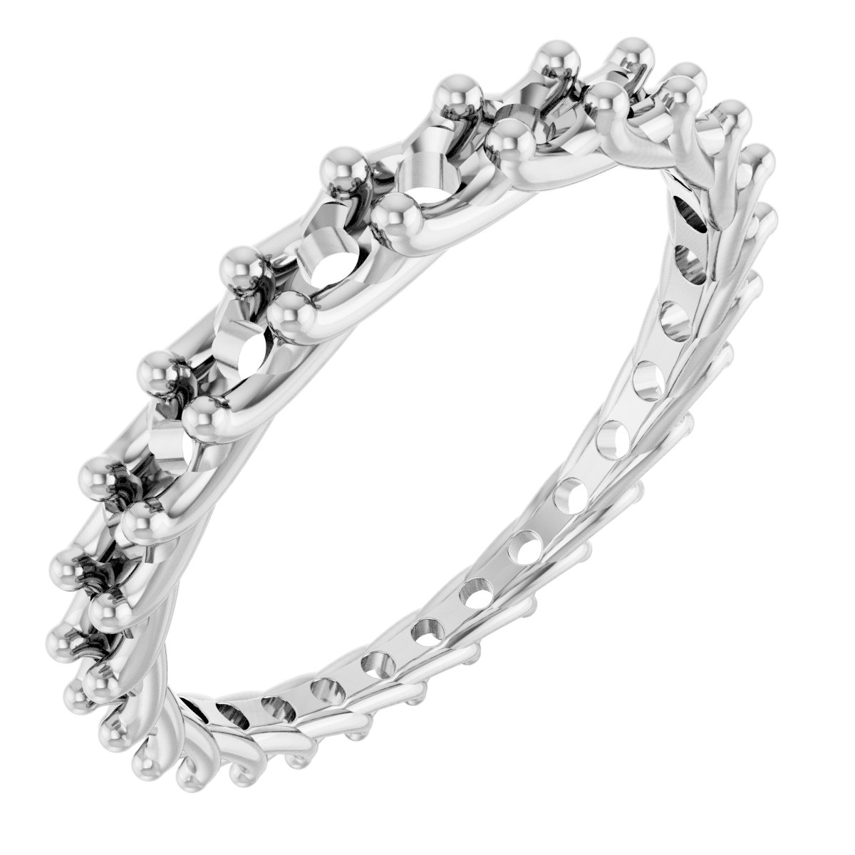 Platinum 1 1/3 CTW Diamond Graduated Eternity Band Size 7