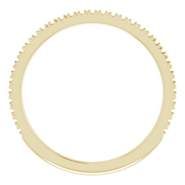 14K Yellow Gold 1/6 CTW Natural Diamond Matching Band