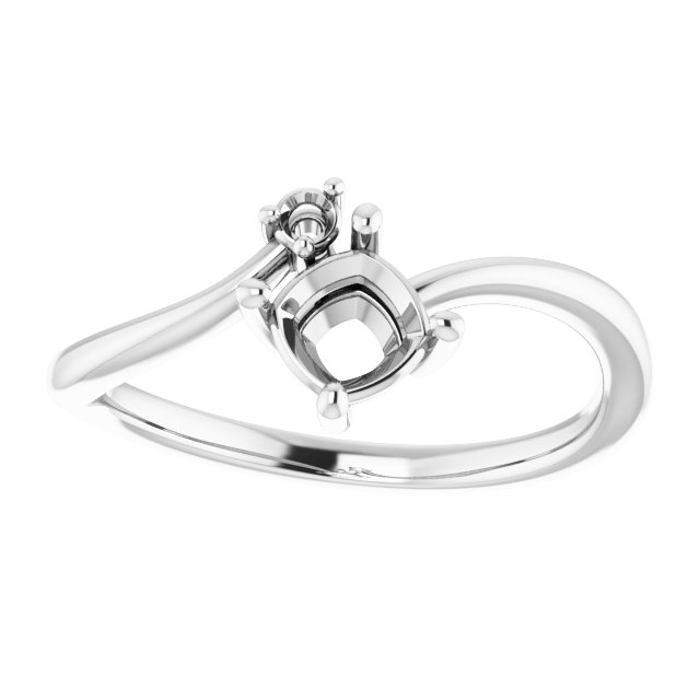 Natural Blue Sapphire & .025 CTW Natural Diamond Ring view 3