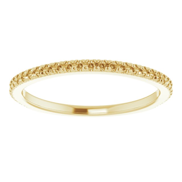 14K Yellow Gold 1/6 CTW Natural Diamond Matching Band