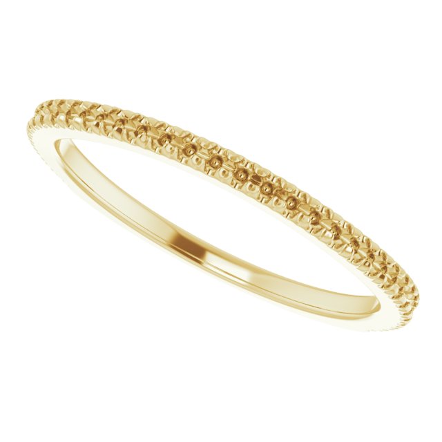 14K Yellow Gold 1/6 CTW Natural Diamond Matching Band