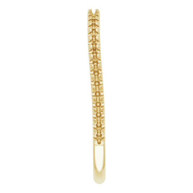 14K Yellow Gold 1/6 CTW Natural Diamond Matching Band