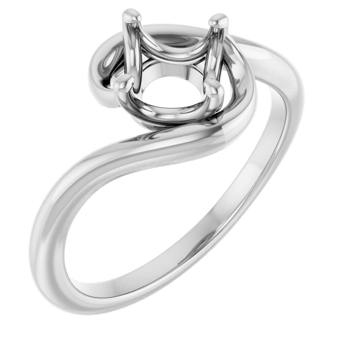 Solitaire Bypass Ring