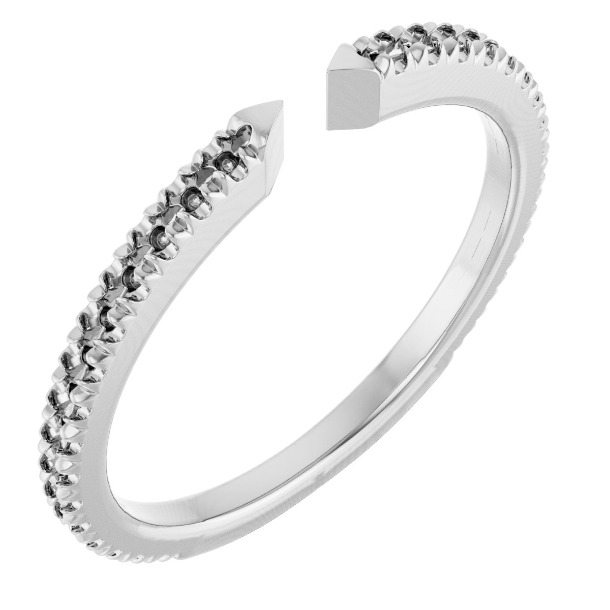 French-Set Open Shank for 4-Prong or 6-Prong