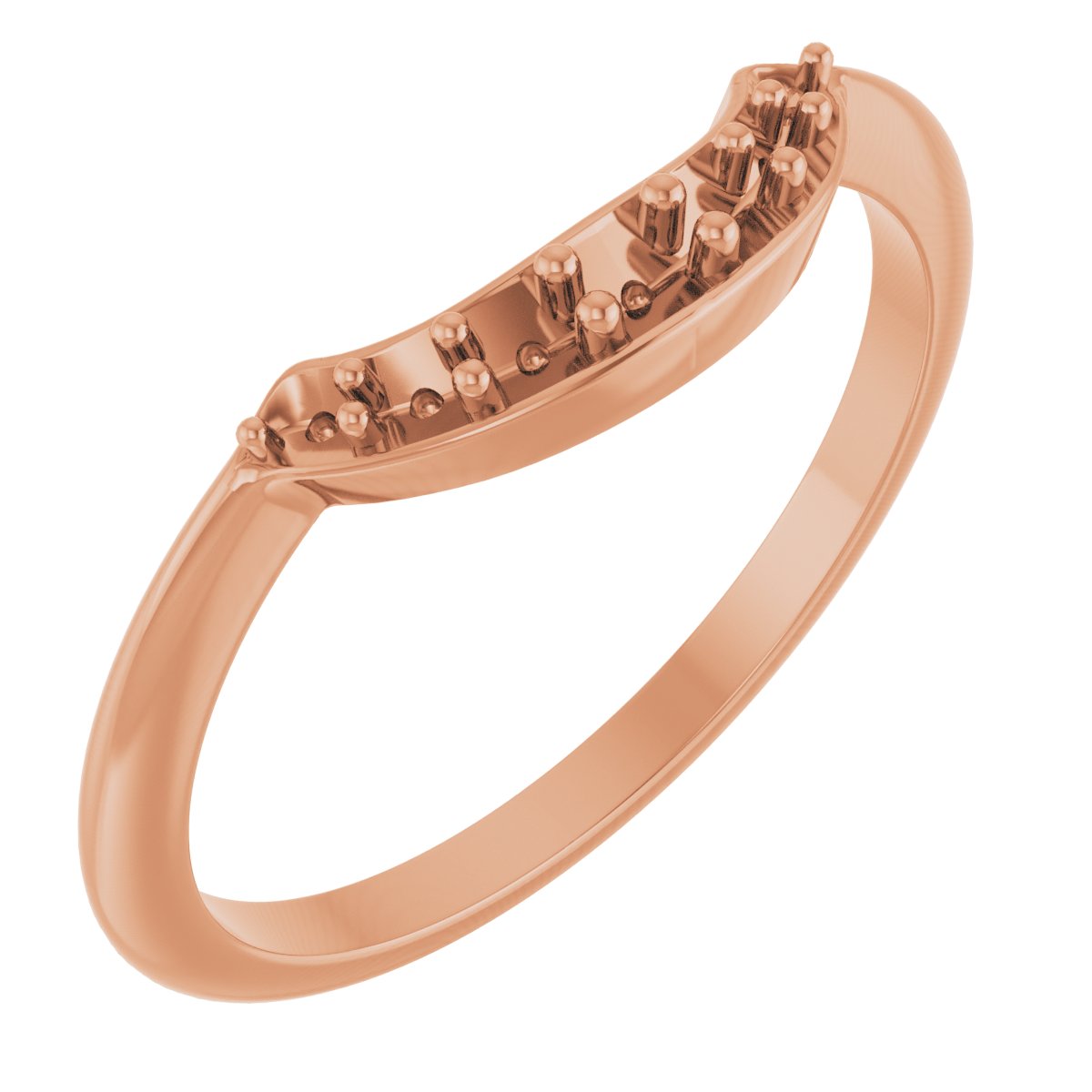 14K Rose .167 CTW Diamond Contour Band Ref 15250915