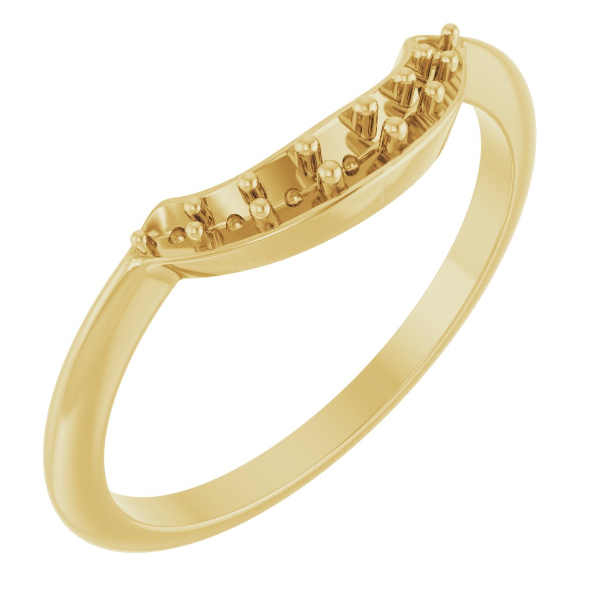 14K Yellow .167 CTW Diamond Contour Band Ref 15250914