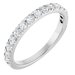 14K White 1/2 CTW Natural Diamond Anniversary Ring