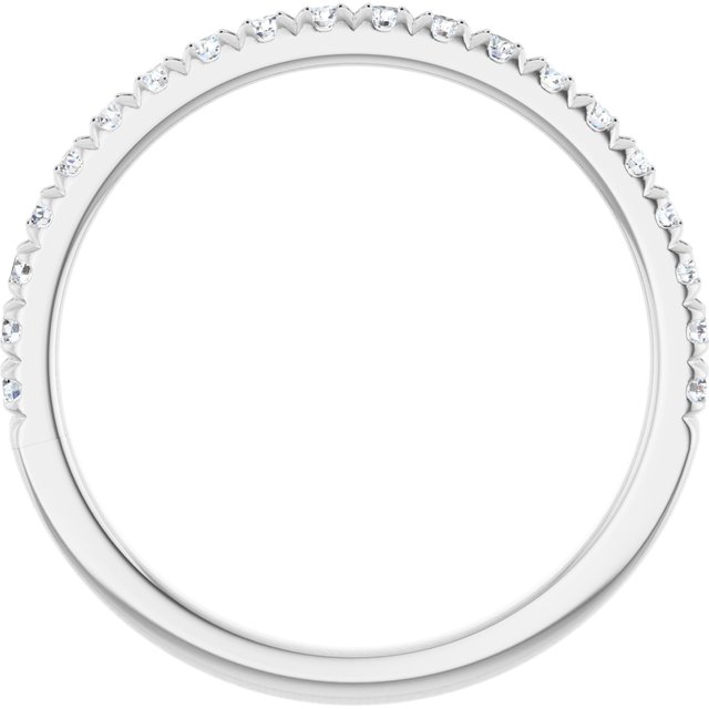 14K White 1/4 CTW Natural Diamond Anniversary Ring