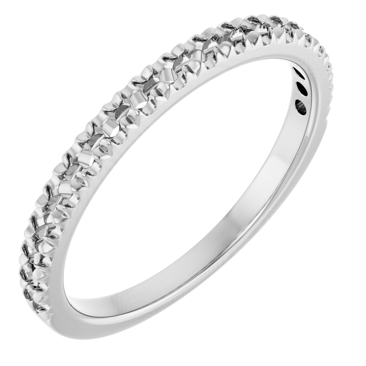 14K White 1/3 CTW Natural Diamond Anniversary Band