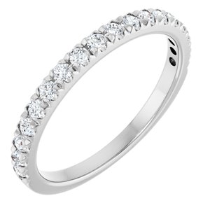 Platinum 1/3 CTW Natural Diamond Anniversary Ring