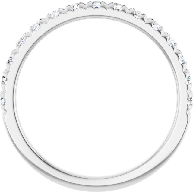 Platinum 1/2 CTW Natural Diamond Anniversary Ring