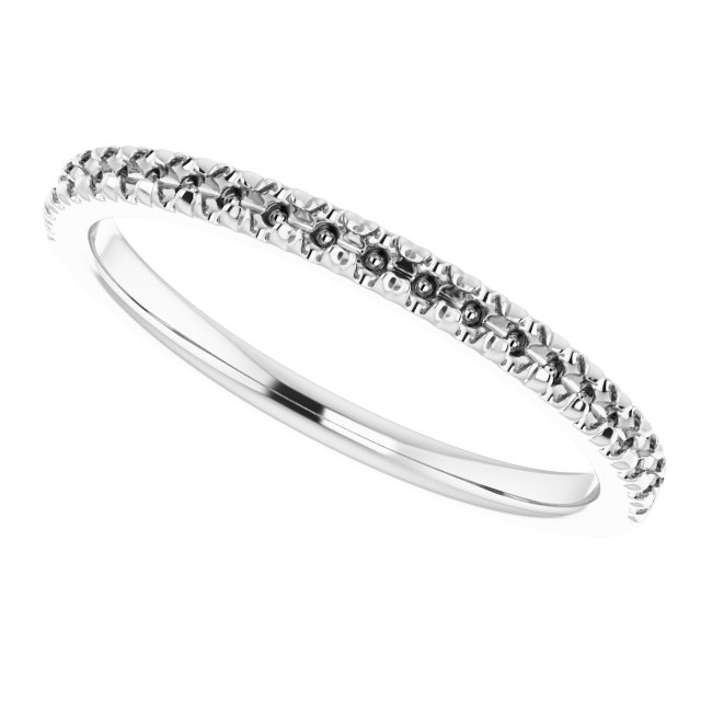 French-Set Matching Band Mounting for 9 mm Asscher Ring view 5