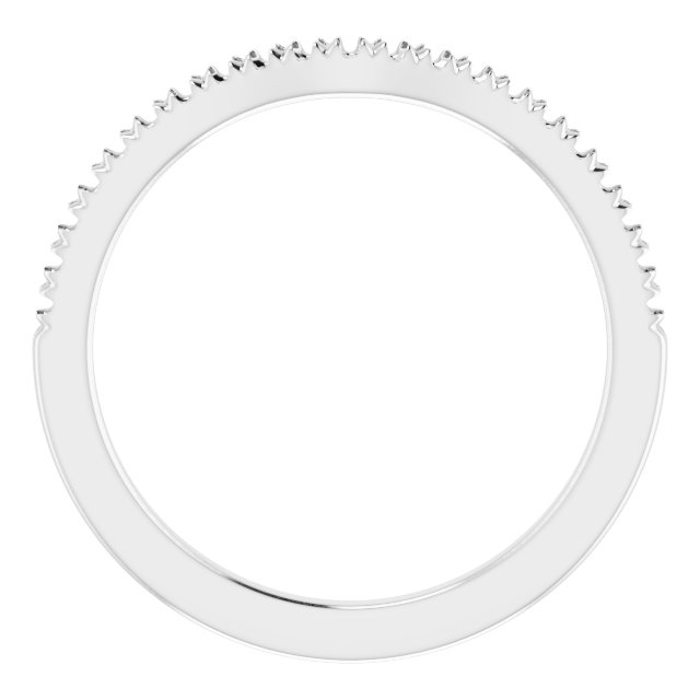 French-Set Matching Band Mounting for 6.5 mm Square Ring view 2