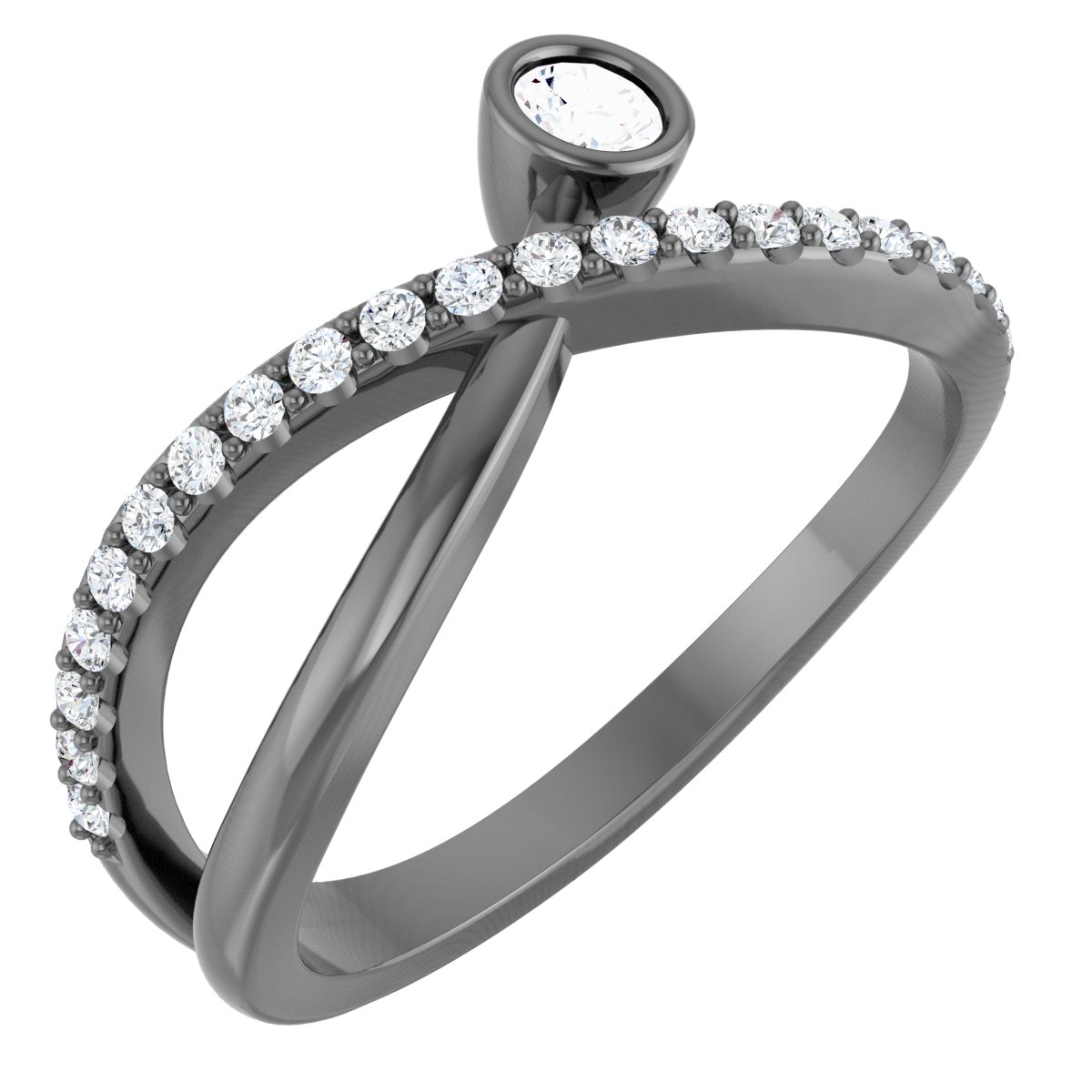 14K White .33 CTW Diamond Ring Ref. 15250728