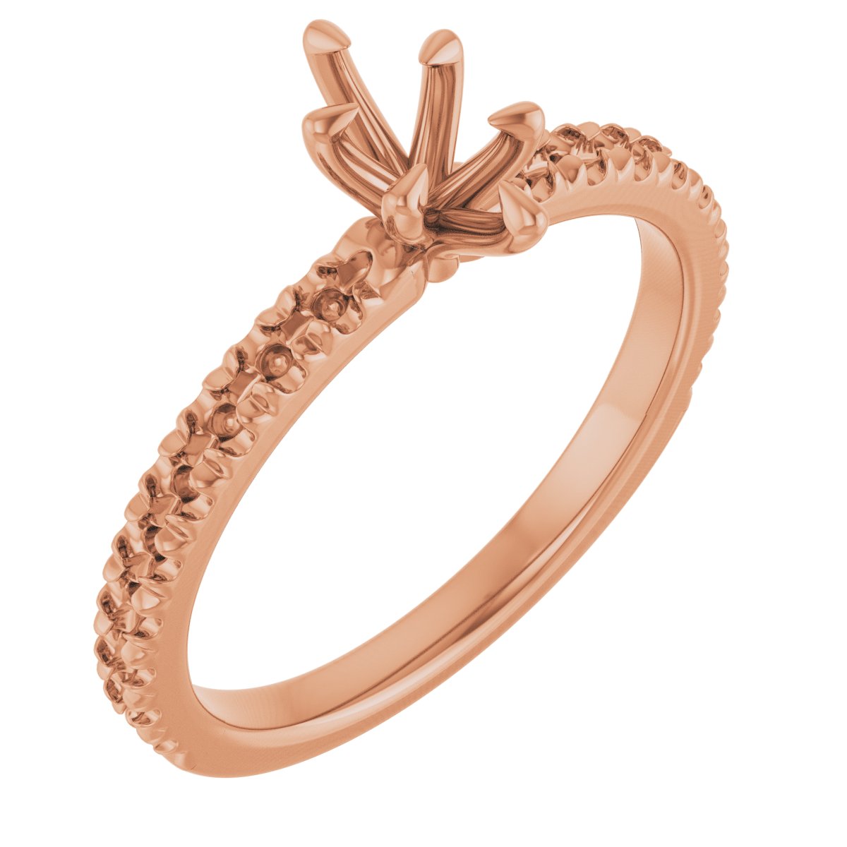 Claw-Prong French-Set Engagement Ring
