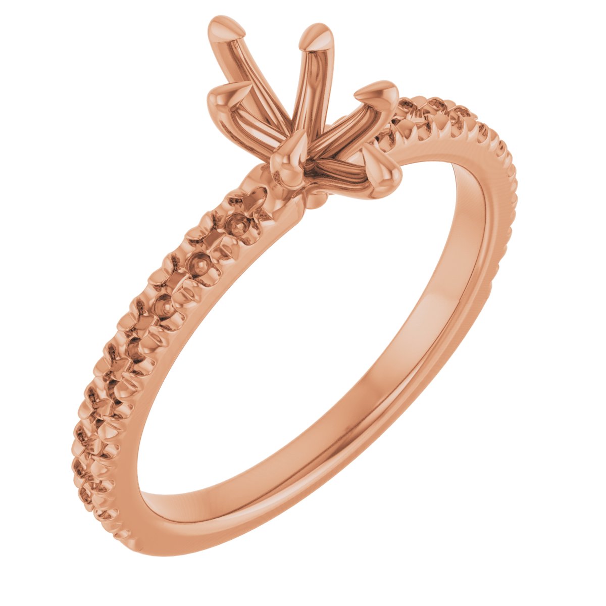 Claw-Prong French-Set Engagement Ring