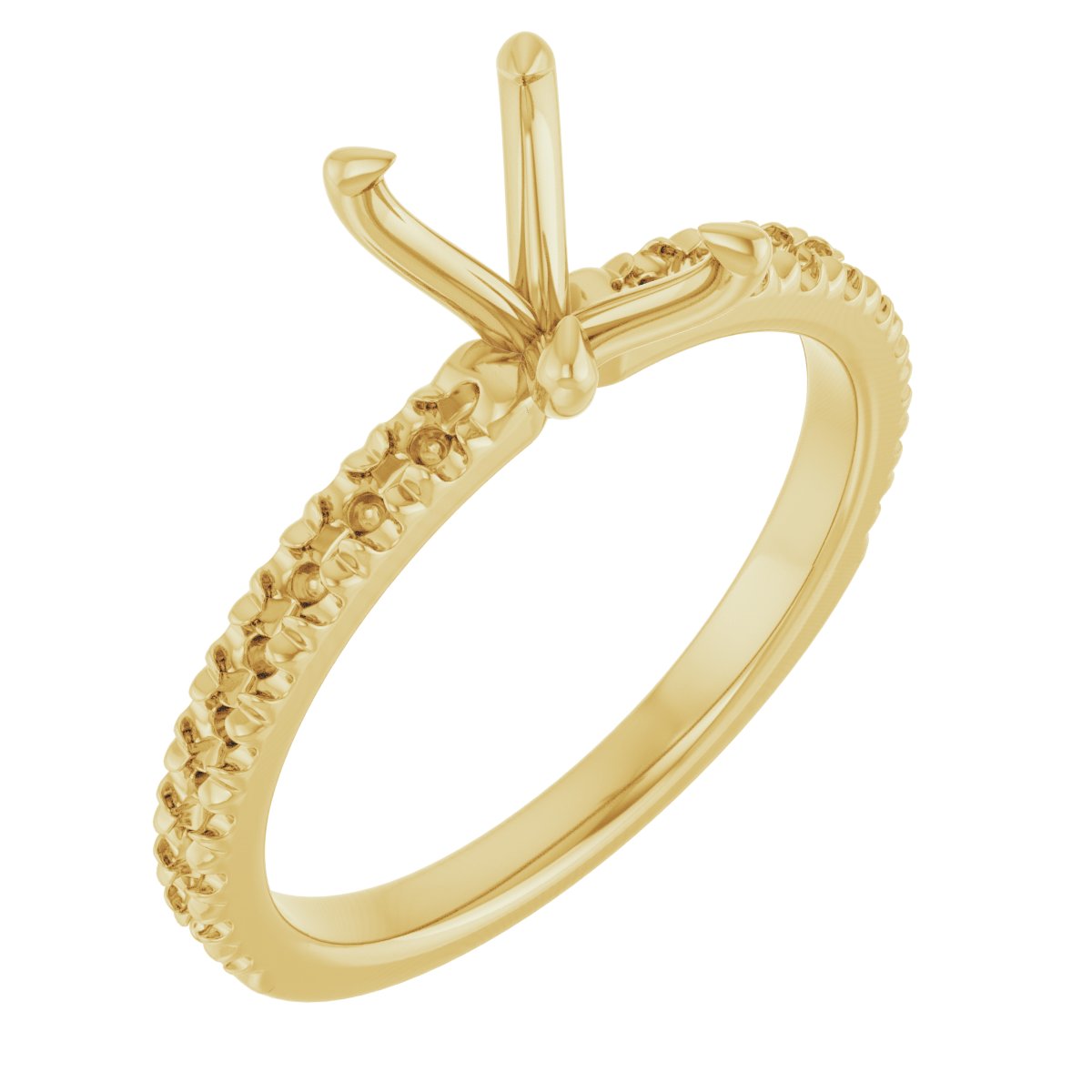 Claw-Prong French-Set Engagement Ring