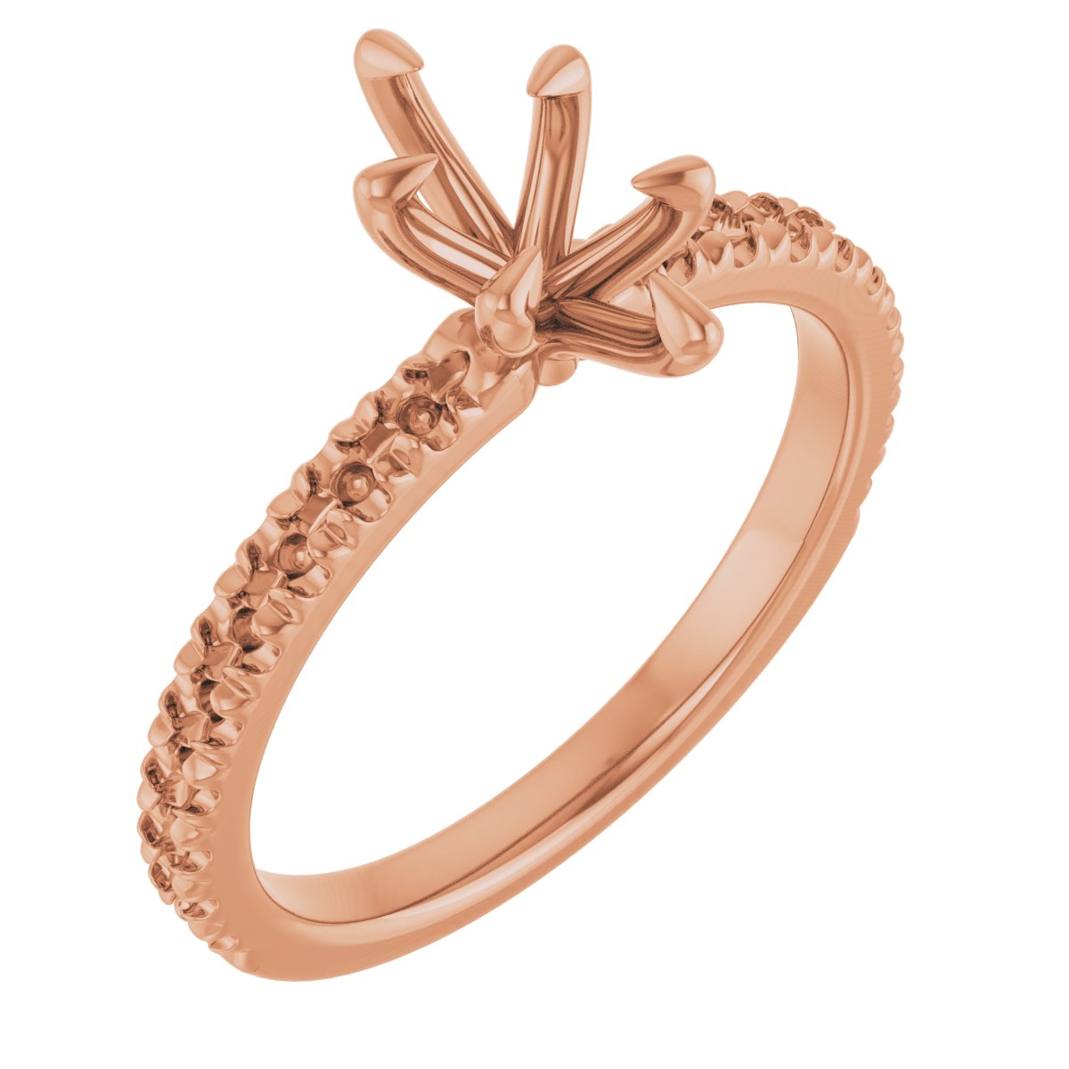 Claw-Prong French-Set Engagement Ring