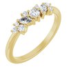 14K Yellow .33 CTW Diamond Multi Shape Ring Ref. 15250660