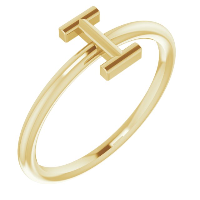 14K Yellow Initial I Ring Ref. 15158521