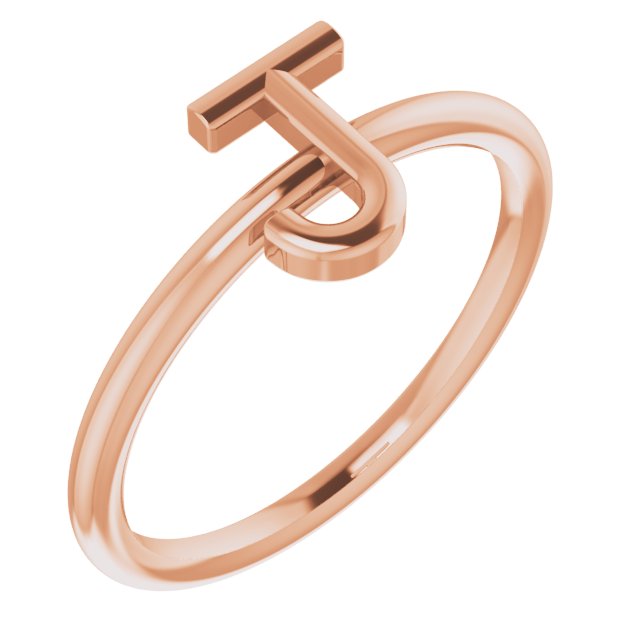 14K Rose Initial J Ring Ref. 15158527