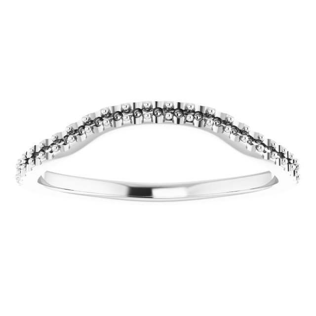 Band Mounting for 8x8 mm Heart Ring view 3