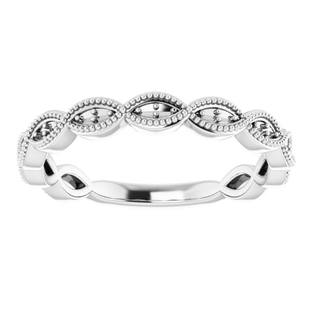 Matching Band Mounting for 6 mm Cushion Ring view 3