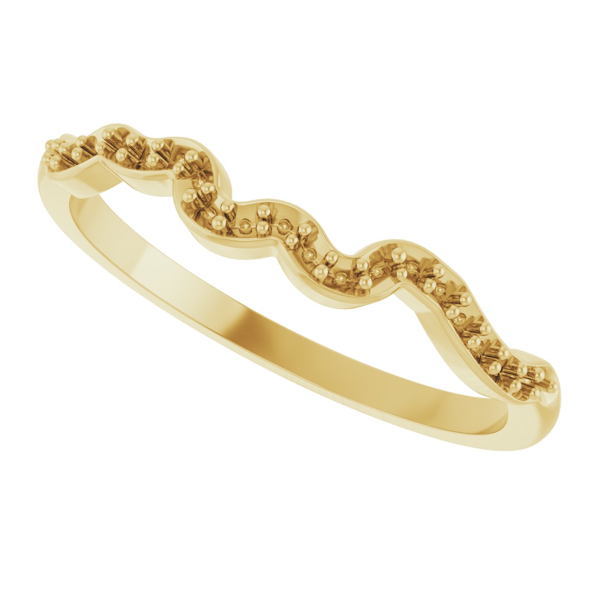 14K Yellow Gold .08 CTW Natural Diamond Matching Band