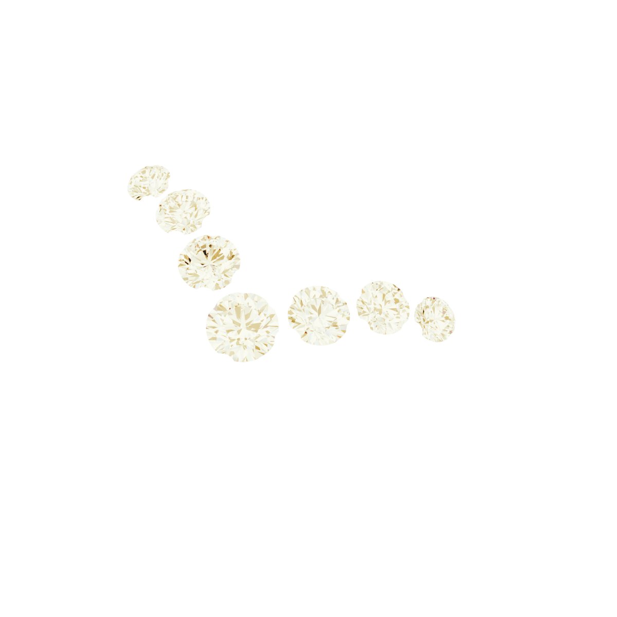 14K Yellow 1/6 CTW Diamond Graduated