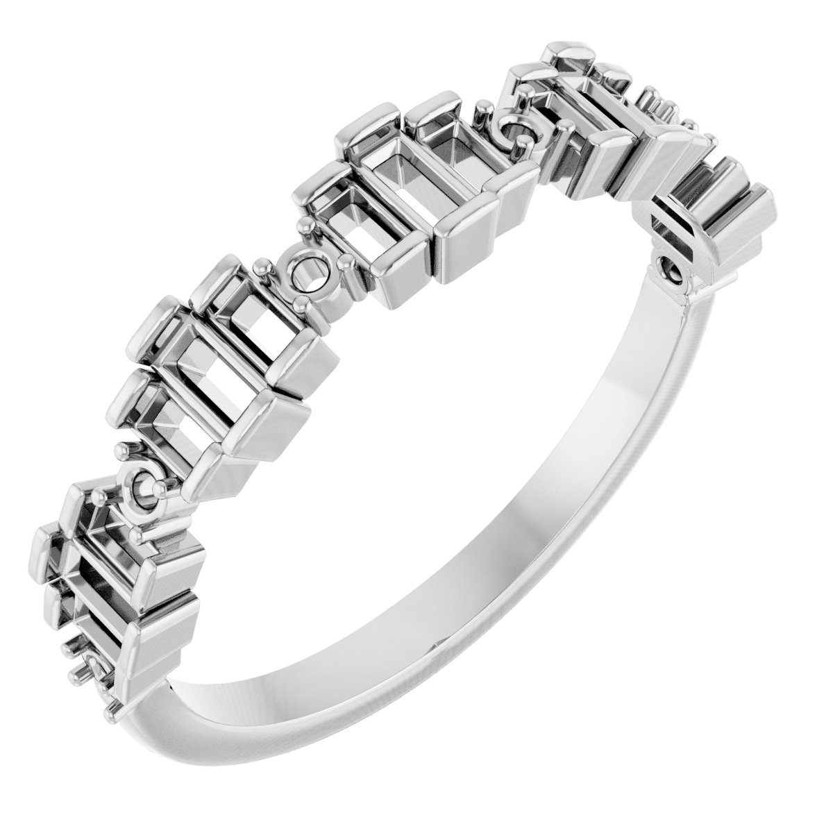 14K White 5/8 CTW Diamond Anniversary Band