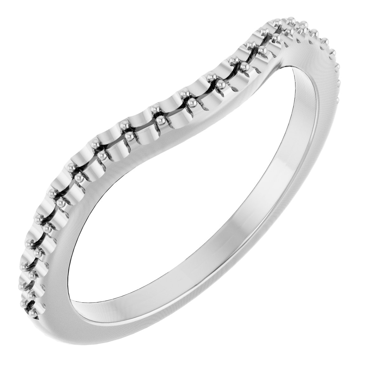 14K White 1/5 CTW Diamond Band