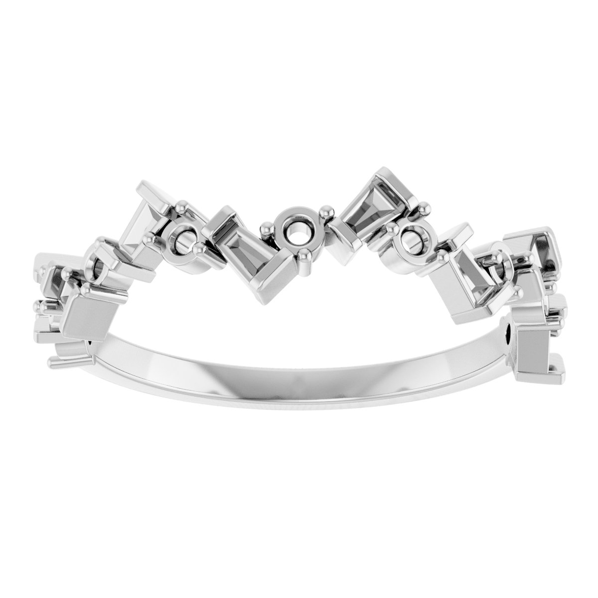 14K White 1/3 CTW Diamond Anniversary Band