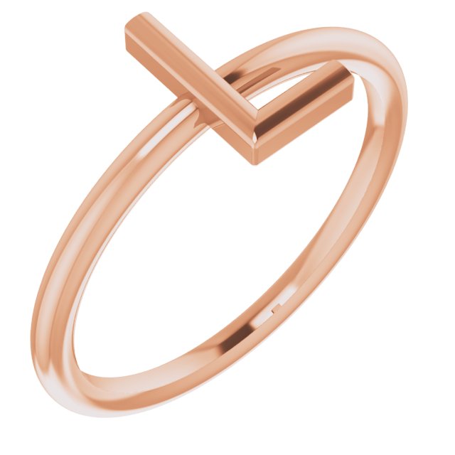 14K Rose Initial L Ring Ref. 15158537