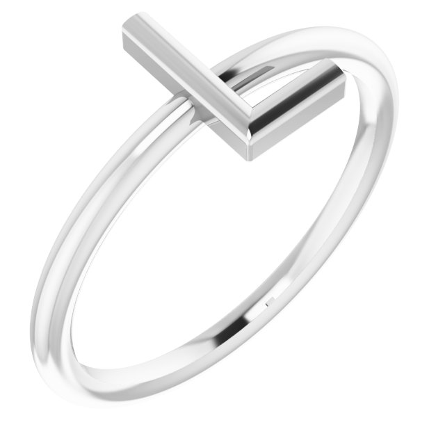 Platinum Initial L Ring Ref. 15158538