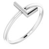 Sterling Silver Initial L Ring Ref. 15158539