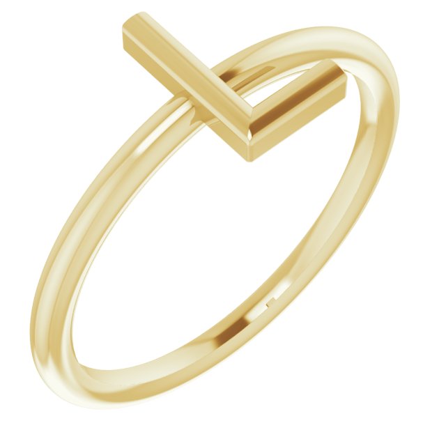 14K Yellow Initial L Ring Ref. 15158536