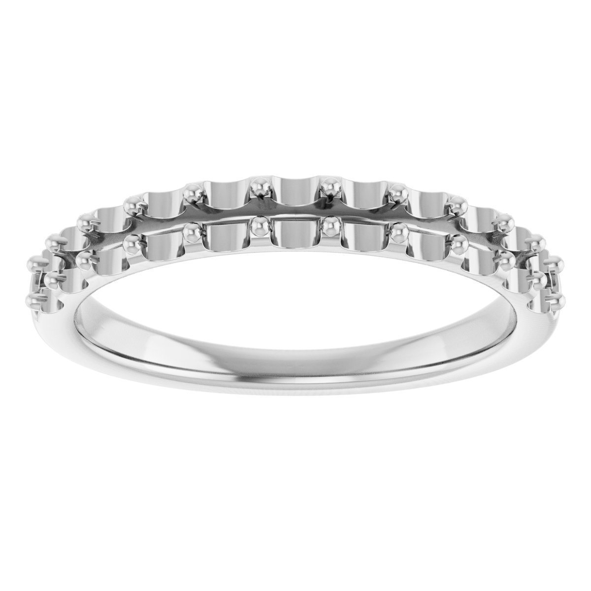 14K White 1/2 CTW Diamond Anniversary Band 