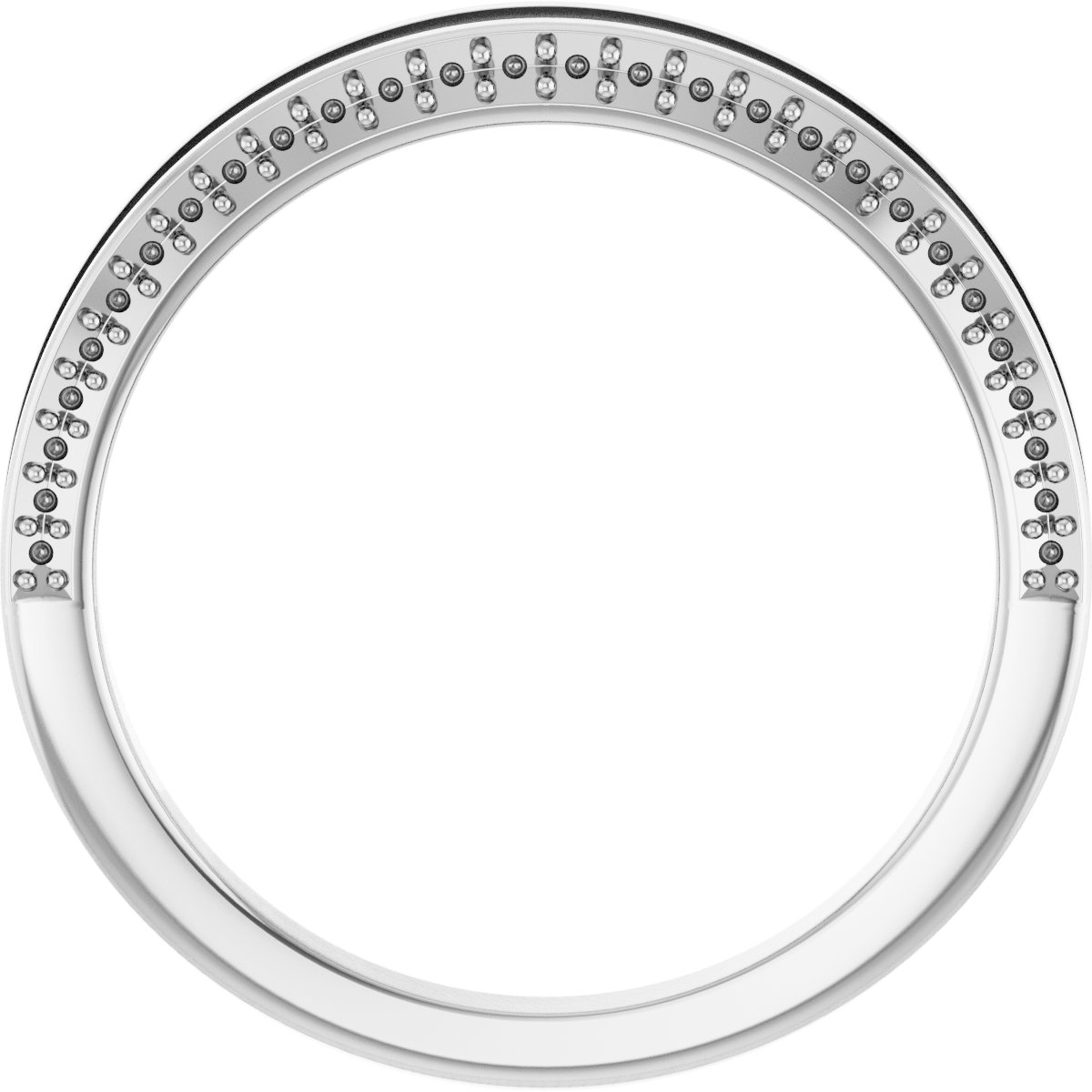 14K White 3/4 CTW Diamond Anniversary Band