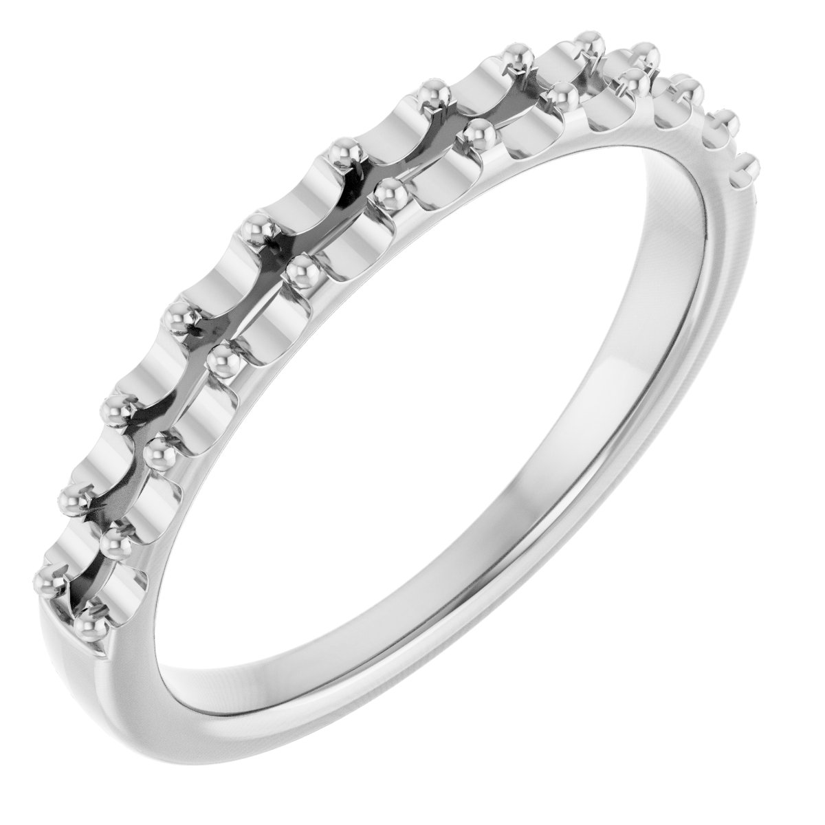 14K White 1/2 CTW Diamond Anniversary Band 