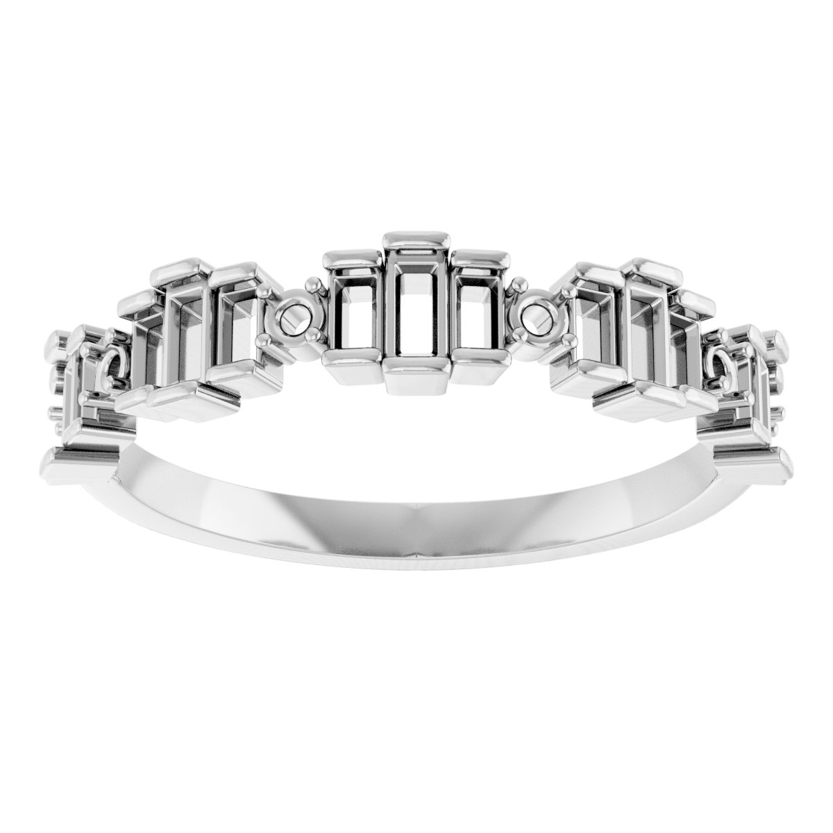 14K White 5/8 CTW Diamond Anniversary Band