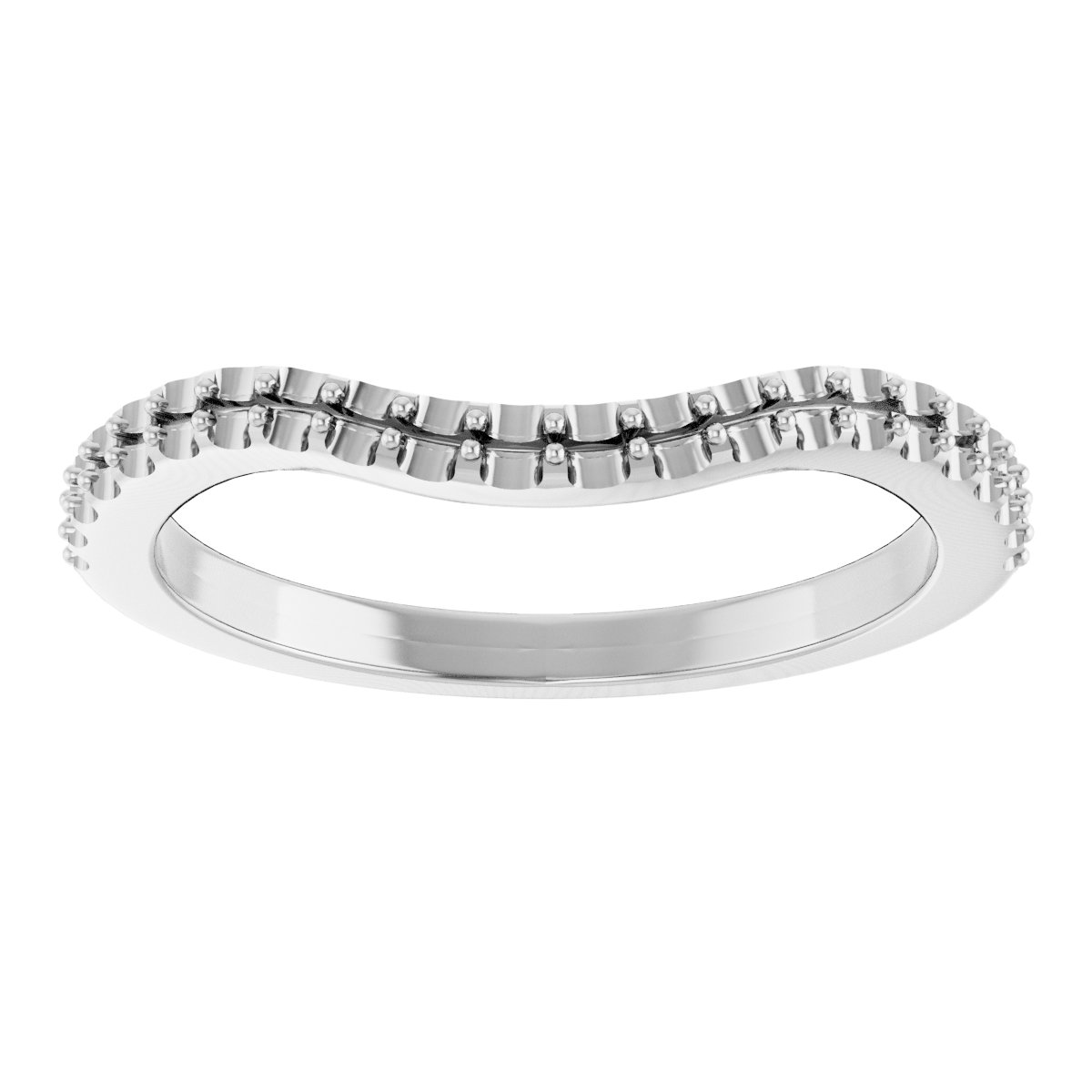 14K White 1/5 CTW Diamond Band