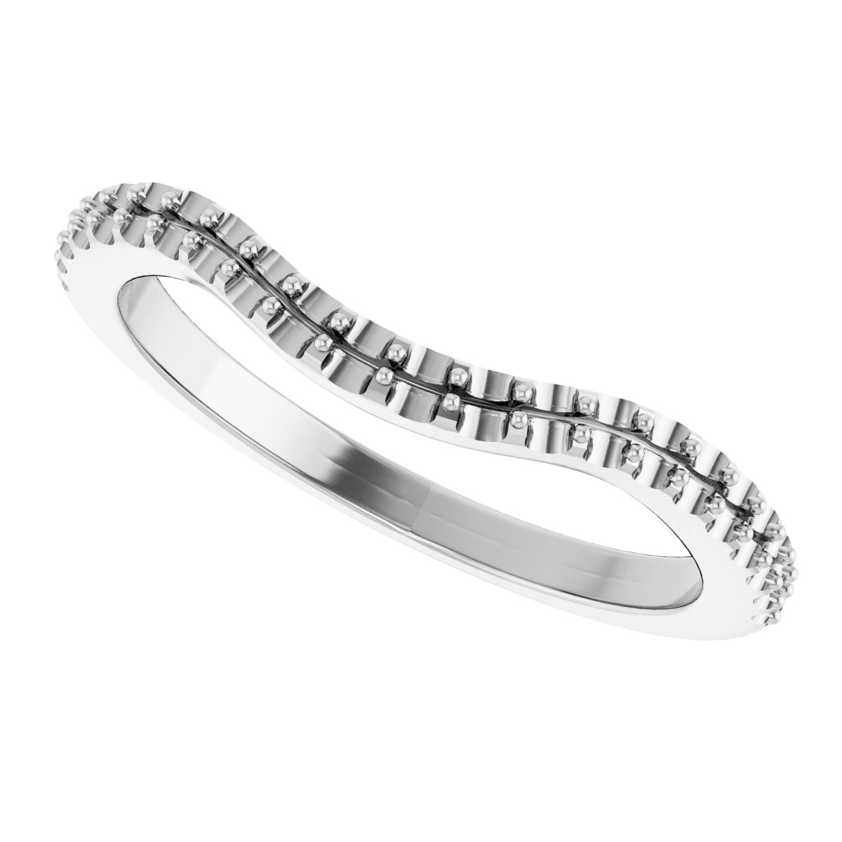 14K White 1/5 CTW Diamond Band