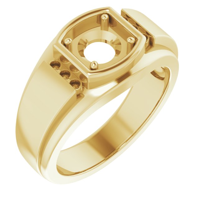 Accented Stepped-Edge Ring