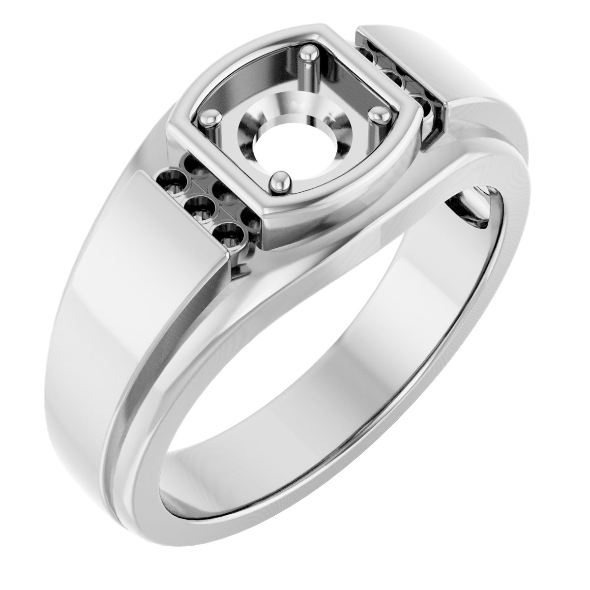 Accented Stepped-Edge Ring